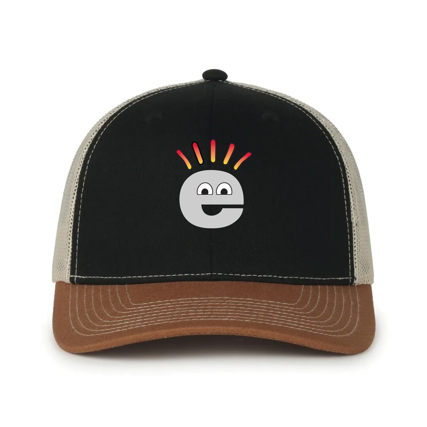 Trucker Hat - Black, Stone & Brown