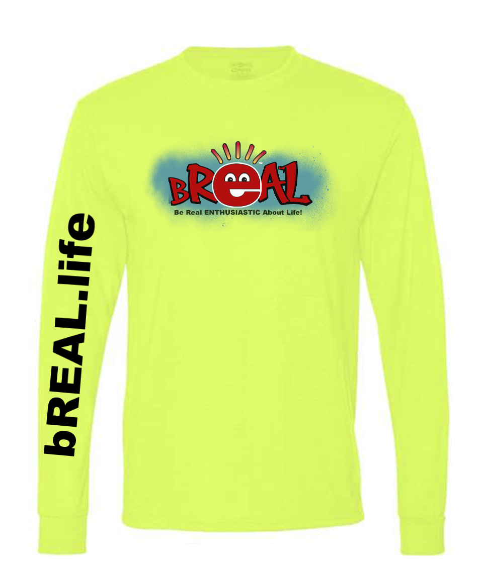 Yellow Unisex Performance Long Sleeve Dry Wick Shirt