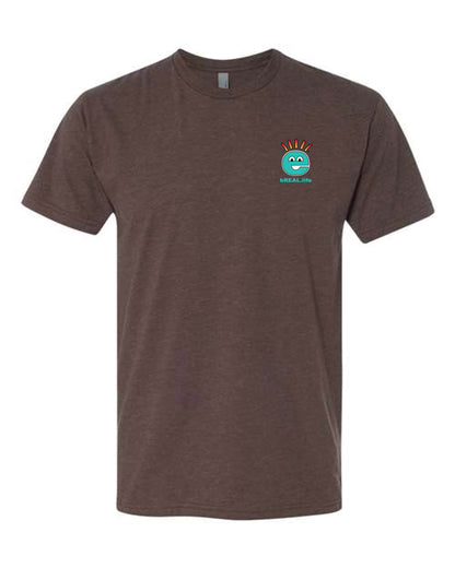 Retro T Small Logo Left Chest, Full Logo on Back
