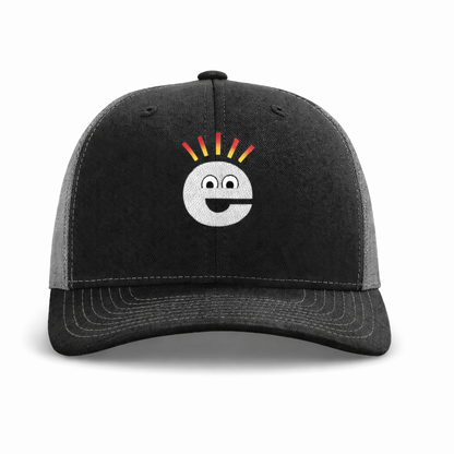 Embroidered Trucker Hat Black