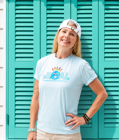 Light Blue Front Logo T-Shirt