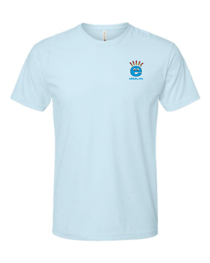 Ultra Soft T Small Logo Left Chest, Full Logo on Back