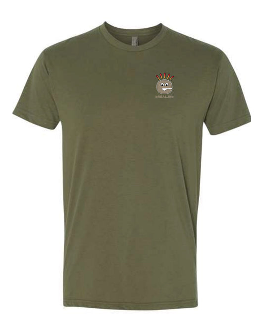 Ultra Soft T Small Logo Left Chest, Full Logo on Back