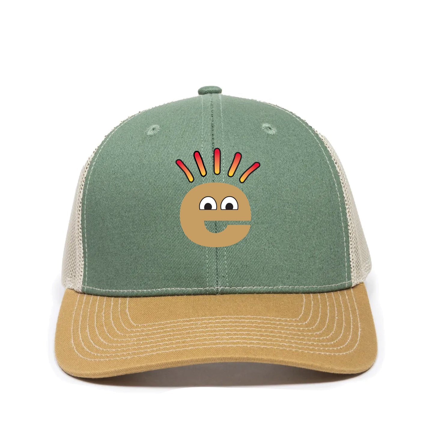 Trucker Hat - Olive, Khaki  Old Gold