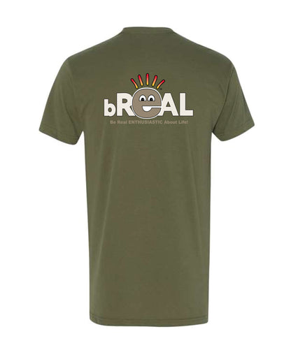 Ultra Soft T Small Logo Left Chest, Full Logo on Back