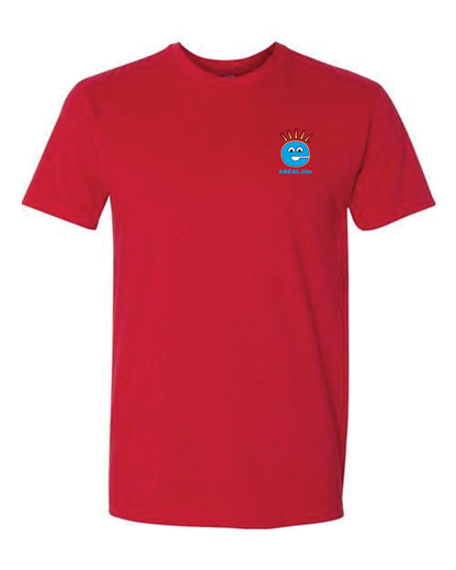 Ultra Soft T Small Logo Left Chest, Full Logo on Back