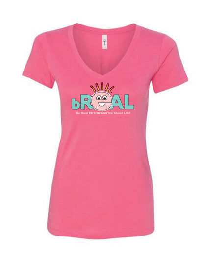 V-Neck Full Logo Front, Small logo on Back