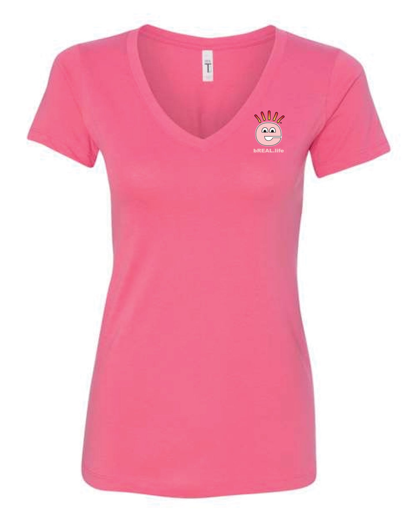 V-Neck Small Logo Left Chest, Full Logo on Back