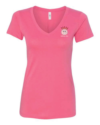 V-Neck Small Logo Left Chest, Full Logo on Back