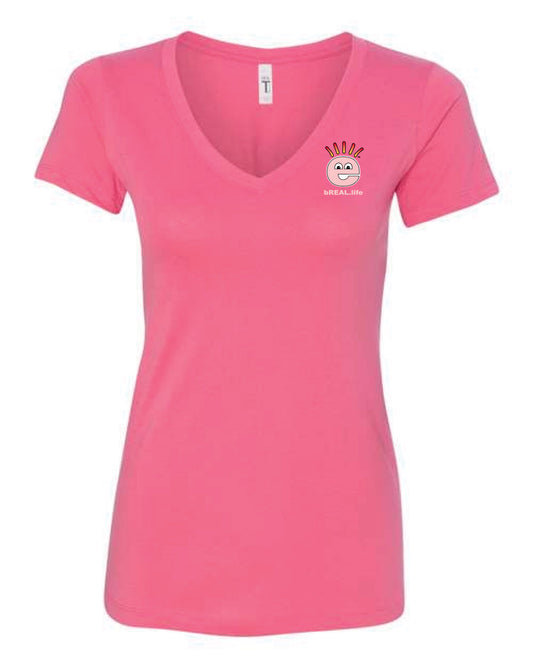 V-Neck Small Logo Left Chest, Full Logo on Back