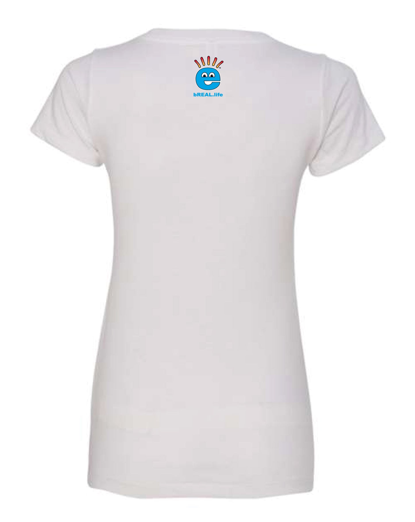 V-Neck Large Logo Front, Small logo on Back