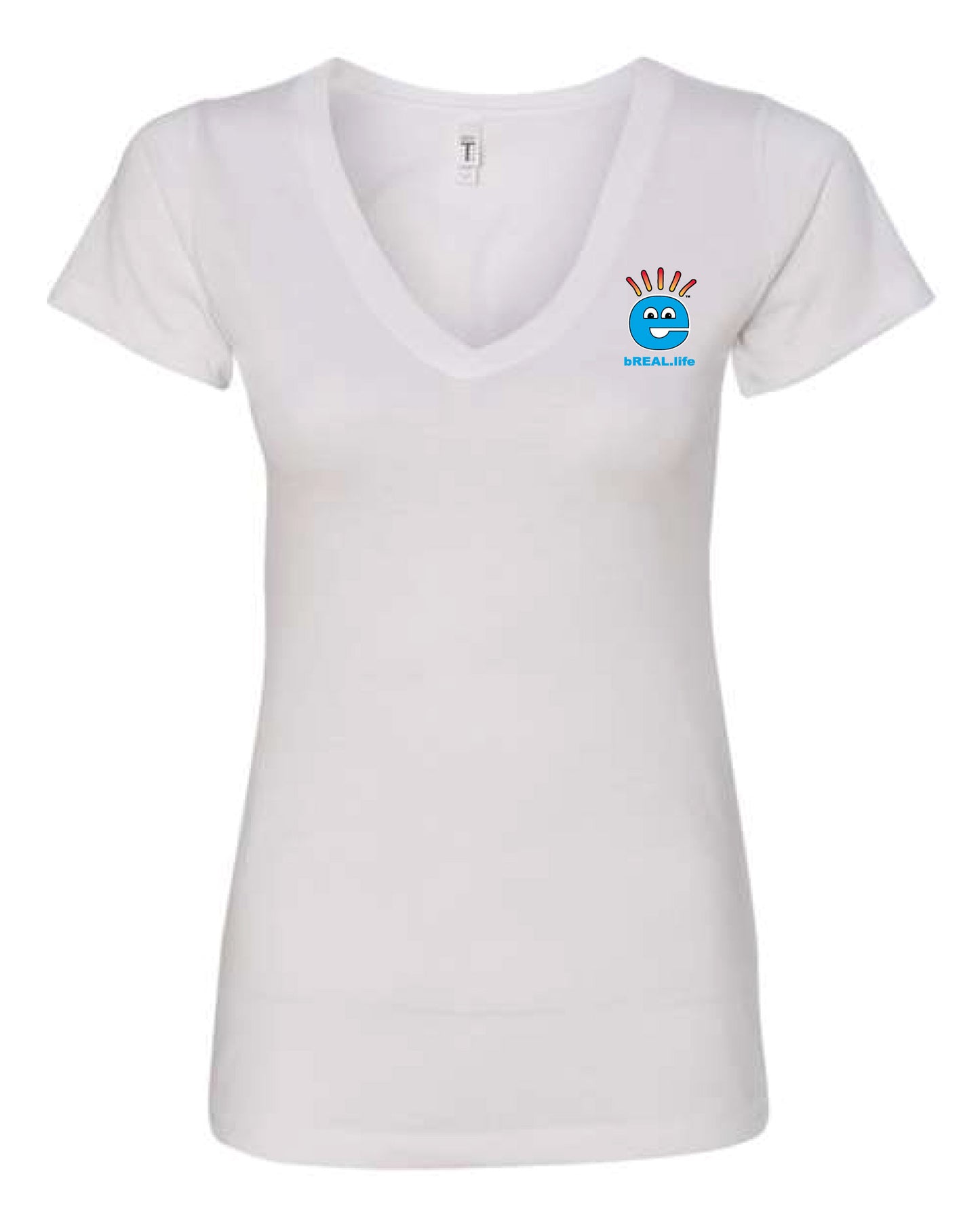 V-Neck Small Logo Left Chest, Full Logo on Back