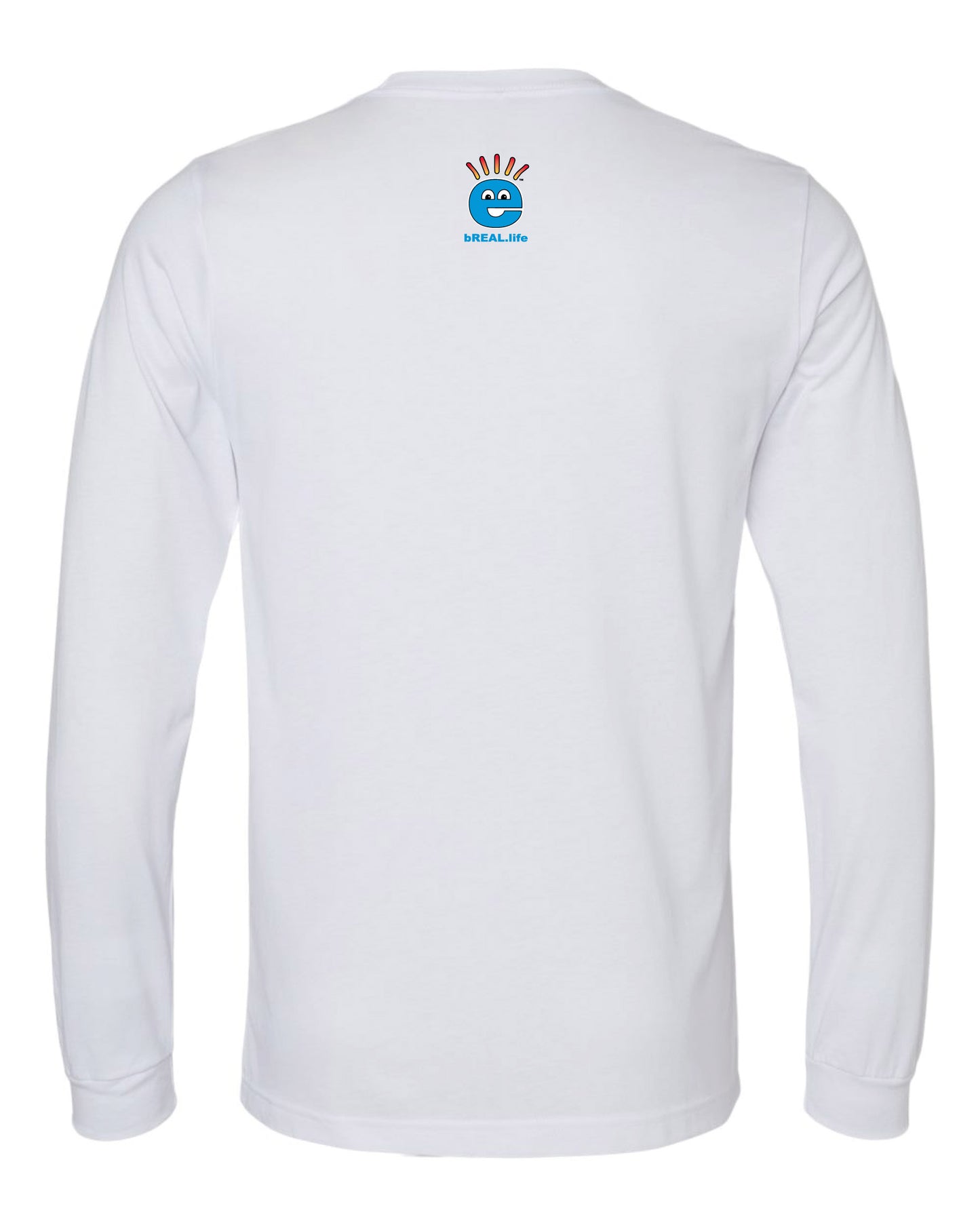 Comfy Long Sleeve T Large Logo Front, Small Logo on Back