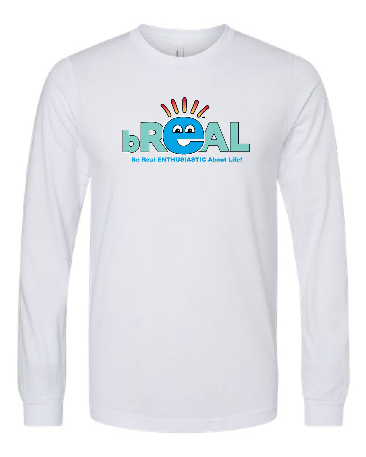 Comfy Long Sleeve T Large Logo Front, Small Logo on Back