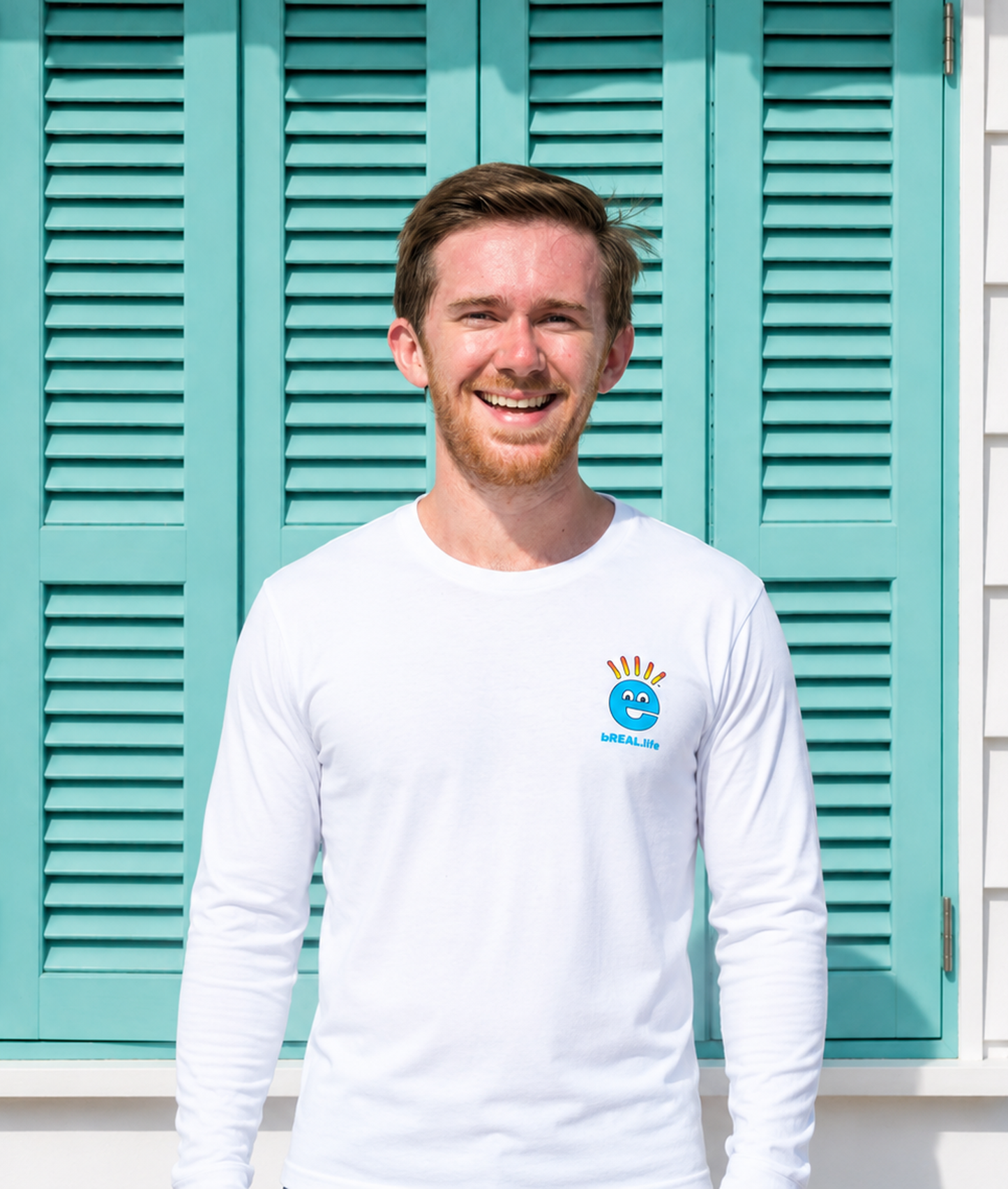 Long Sleeve Front Logo White T-Shirt