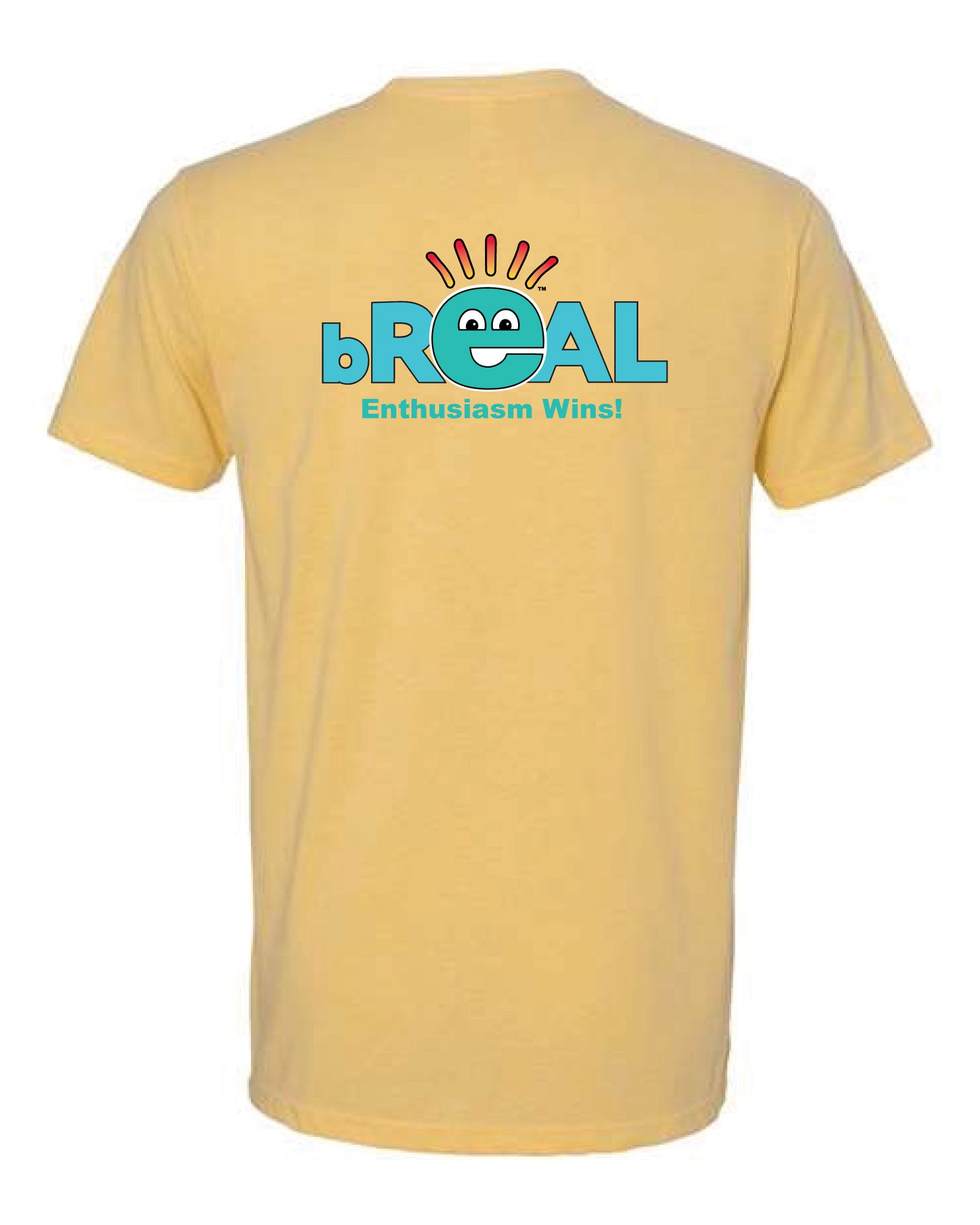Enthusiasm Wins Vacay T - bREAL Small Logo Left Chest, Full Logo on Back